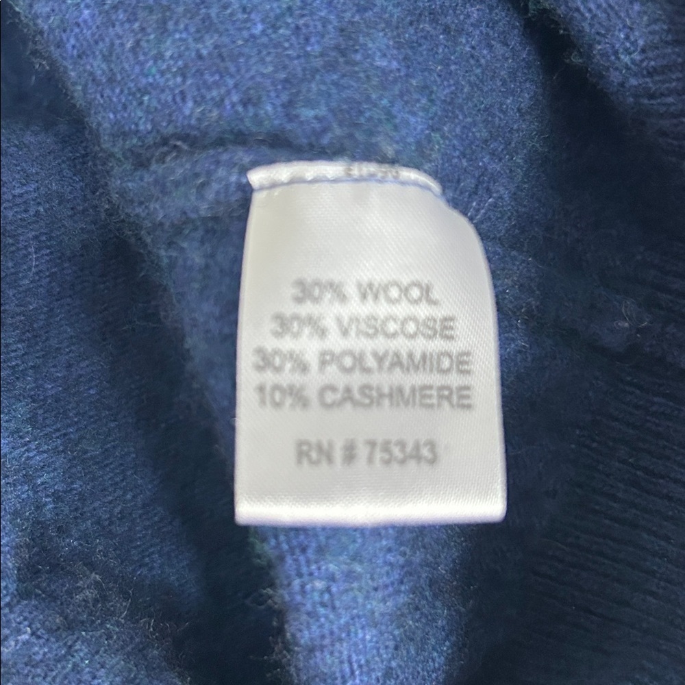 Banana republic Women’s blue crewneck sweater size medium wool cashmere blend - Picture 5 of 6